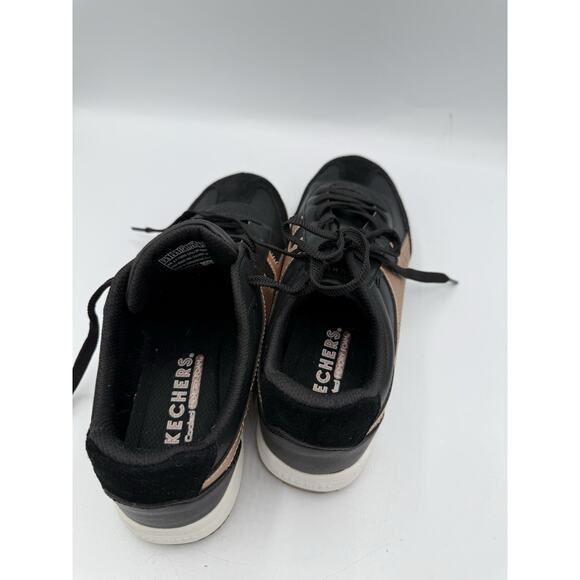 Skechers Zinger Metallic Black Rose Gold Sneakers Women’s Size 7.5 - Picture 7 of 7